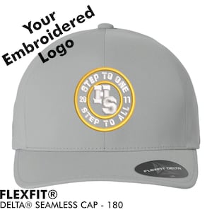 Flexfit personnalisé - Casquette sans couture Delta® 180 / Broderie personnalisée / Vos vêtements personnalisés / Casquette de baseball personnalisée / Chapeaux de célibataire