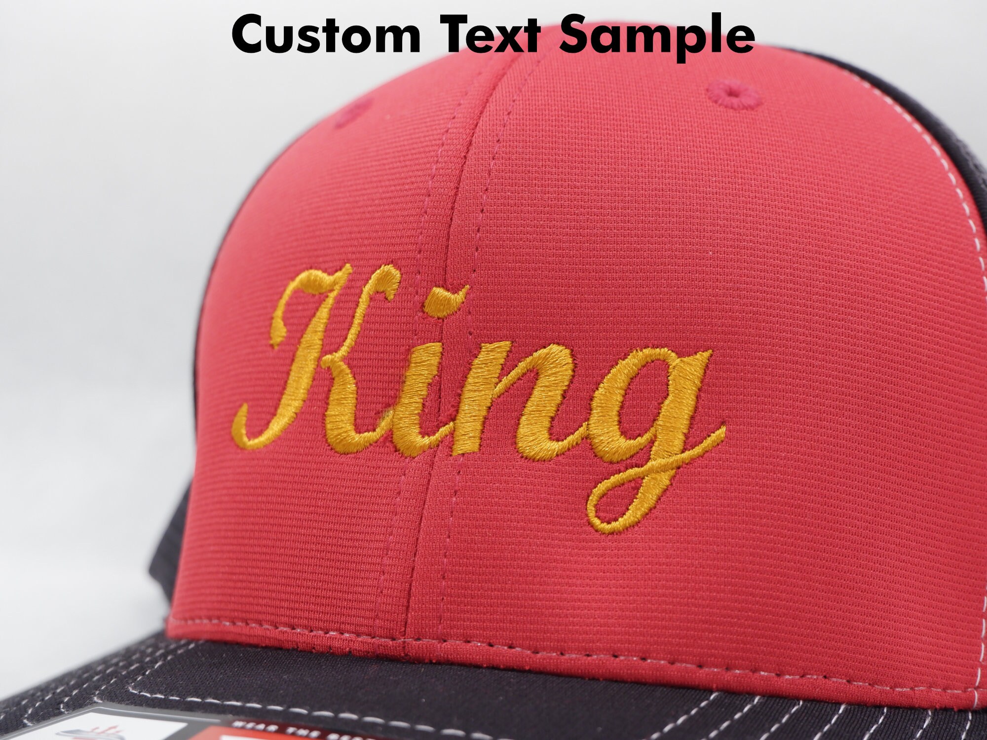 Two Tone A Frame Hats Wholesale OEM Custom Logo Panel Two Tone Baseball Caps Wholesale