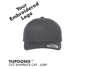 YUPOONG CVC Snapback Cap / personalisierte Stickerei / Ihre individuelle Kleidung / individuelle Baseballmütze / Bachelor-Mützen / 6389