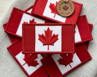 Canada Flag Patch, World Cup 2026, Canadian Maple Leaf Badge