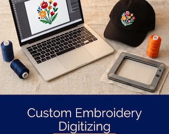 Embroidery Digitizing: Custom Stitch Design with Mock-up