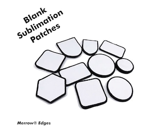 Blank Sublimation Patches Bulk Wholesale Volume 25/50/100/200/300/500 Pieces, up to 8&quot; x 8&quot;