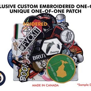 Exclusive Custom Embroidered Patches - One-off/Unique one-of-one , up to 10&quot;x10&quot; - One-of-a-Kind Emblems for your Uniform