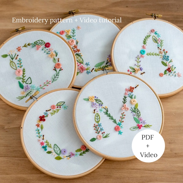 Hand Embroidery Patterns Etsy