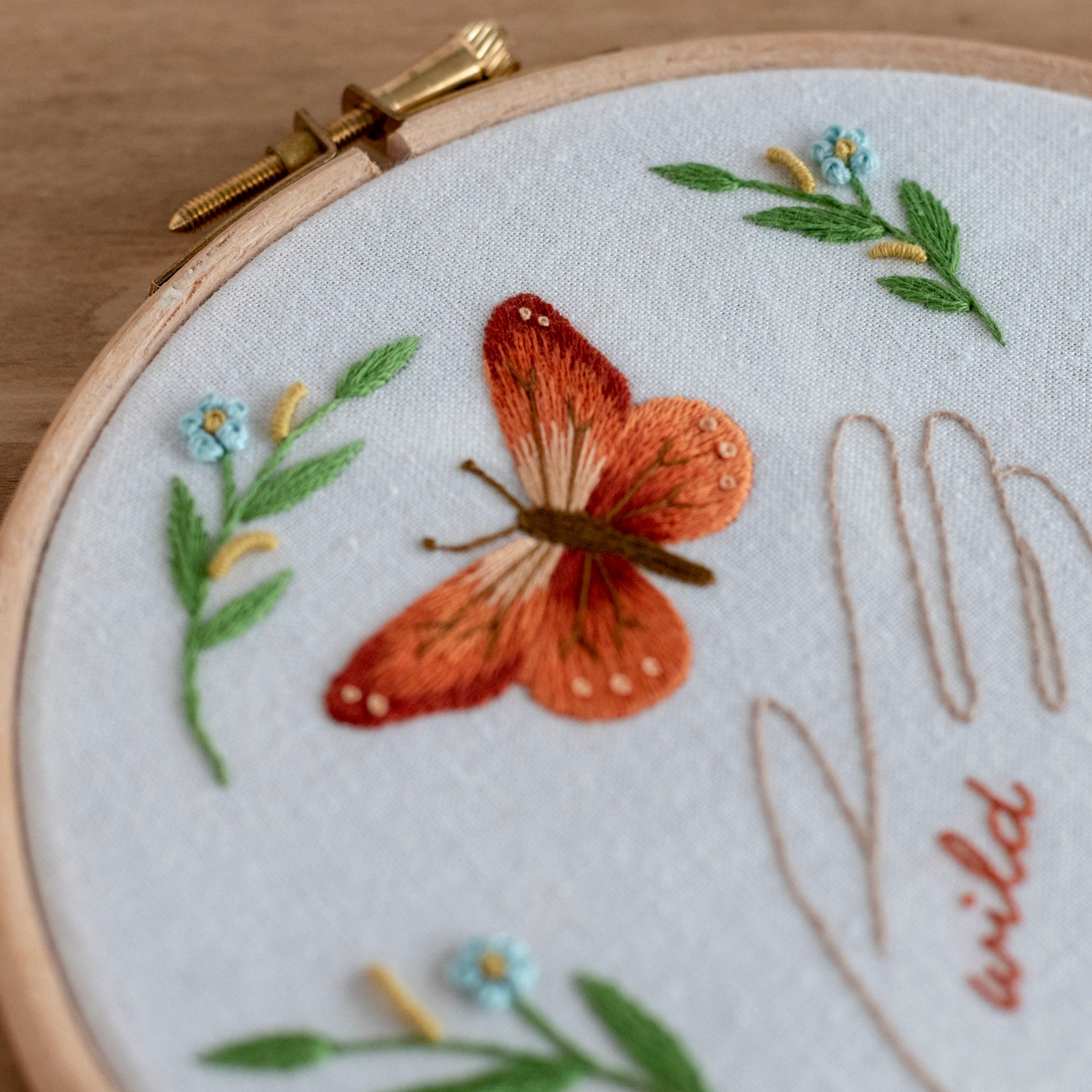 Butterfly Hand Embroidery PDF Pattern Thread Painting | Etsy
