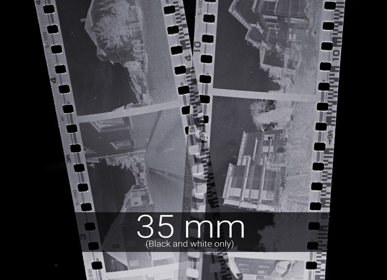 Black and White Film Processing W/ Medium Resolution Scans Etsy