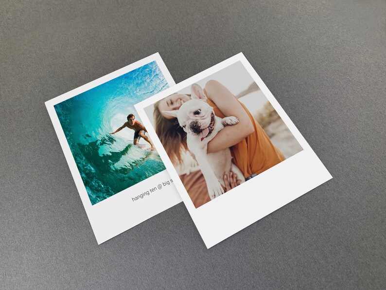 Retro Square Print Vintage Style Digital Press Printed Print Etsy