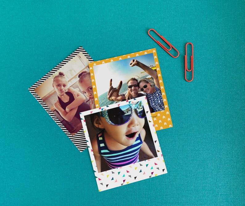 Retro Square Print Vintage Style Digital Press Printed Print Etsy