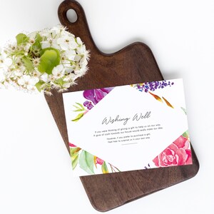 Gedruckte Aquarell botanische Hochzeit Wünschen gut Karte - gut Wünsche Karten