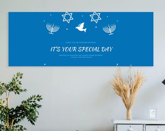 Mazel Tov Banner | Banner | Professionally Printed Banner | Party Decor | Celebration Banner | Party Banner | Decor