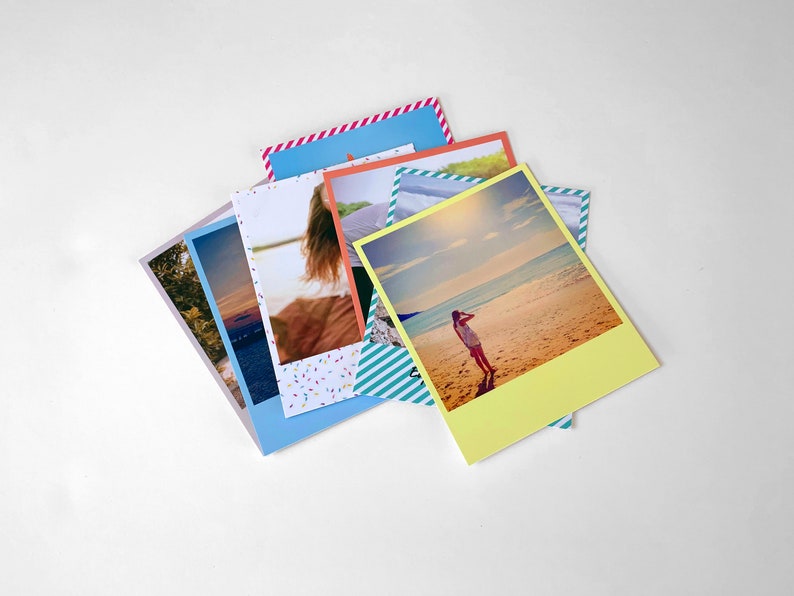 Retro Square Print Vintage Style Digital Press Printed Print Etsy