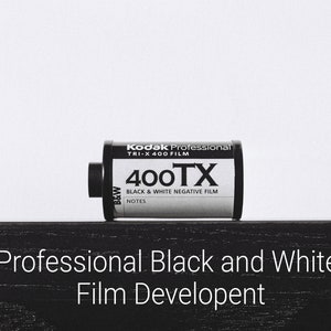 Black and White Film Processing W/ High Resolution Scans | Send Your Film Or Disposable Camera | 35mm | 120mm | Scan and Prints | B&W Film