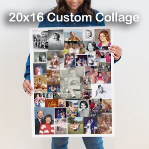 Custom Printed Photo Collage - Personalized 20x16 Print
