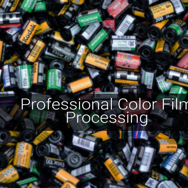 Color Film Processing W/ High Resolution Scans | Send Your Film Or Disposable Camera | 35mm film | 120 film | ASP film | Scans and Prints