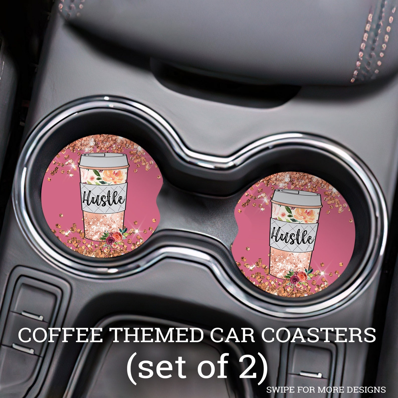 Car Coasters | Ceramic Coaster | 2 Pack Car Coasters | Coffee Coasters ...