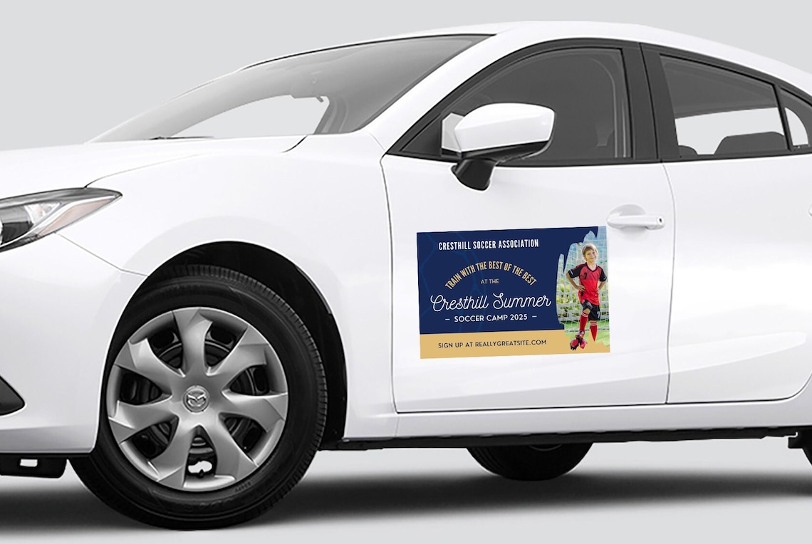 Car Magnet Custom Sign / Premium Printed Magnets / Set of 2 Full-color ...