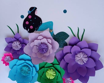 Mermaid decor mermaid wall decor mermaid decor for girls room mermaid room decor for girls mermaid backdrop mermaid room decor  mermaid