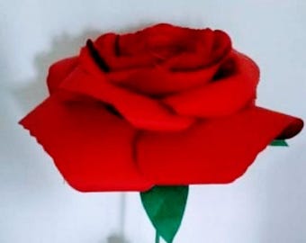 Free Standing Giant Flower Stem Free Standing Large Paper Flower Stand Large Flower Stem Standing Paper Flowers Giant Flower Stand