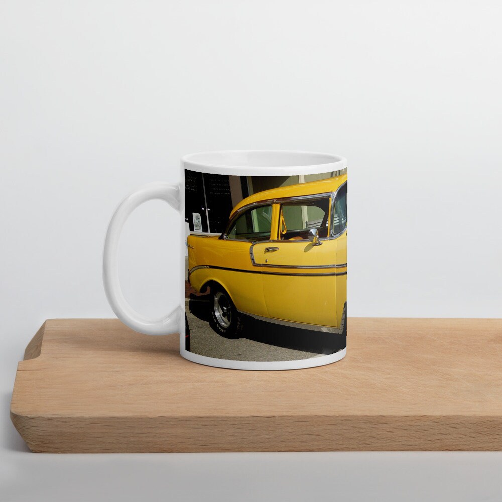1956 Chevy Belaire Ceramic Handled Coffee Tea Soup Mug Cup 11 Etsy