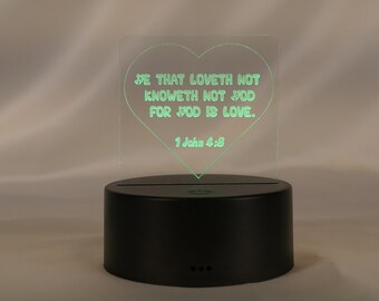 He that loveth not... 1 John 4:8