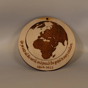 Mark 16:15 Christmas Ornament