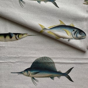 Flying Fish Mola Fabric, Wallpaper and Home Decor