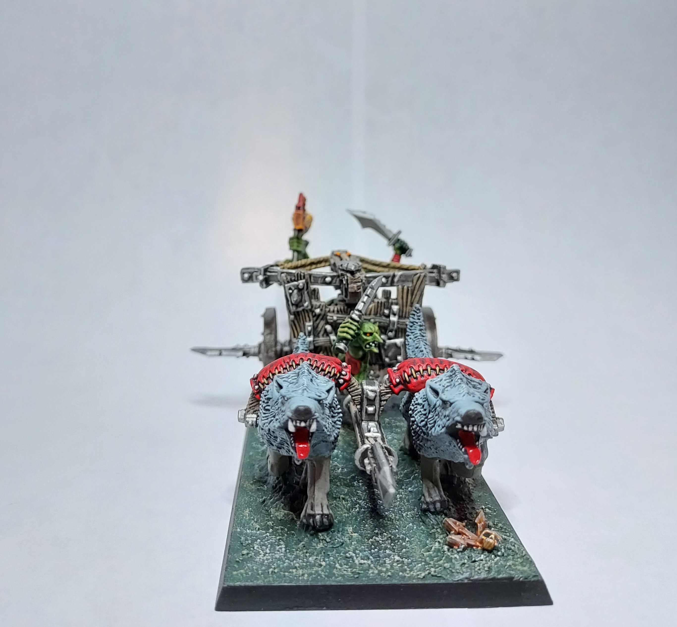 Warhammer The Old World Goblin Wolf Chariot mounted with