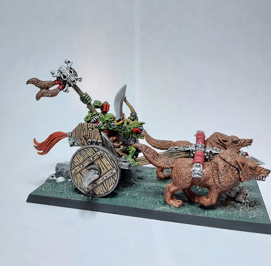 Warhammer the Old World Goblin Wolf Chariot - Etsy