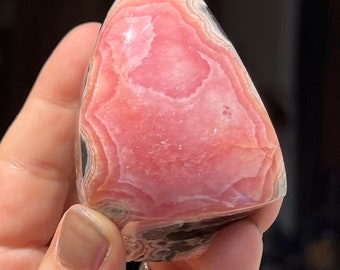 RHODOCHROSIT ~ Mineral Specimen ~ Halbpoliert, einzigartiges Geschenk, Wohndekor, Heilkristalle und Steine