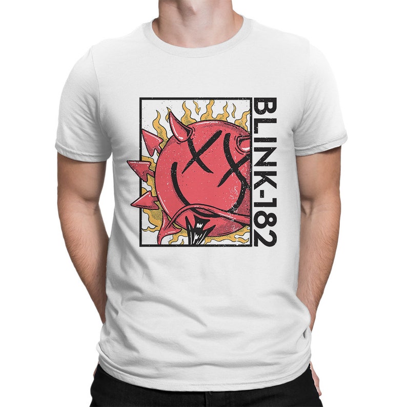 Blink-182 Smiley Face T-Shirt Men's and Women's Sizes | Etsy
