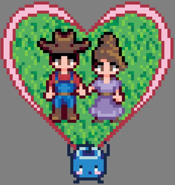 Stardew Valley Wedding Love Pattern For Perler Beads Cross Etsy Stardew Valley Wedding Love Pattern For Perler Beads Cross Etsy
