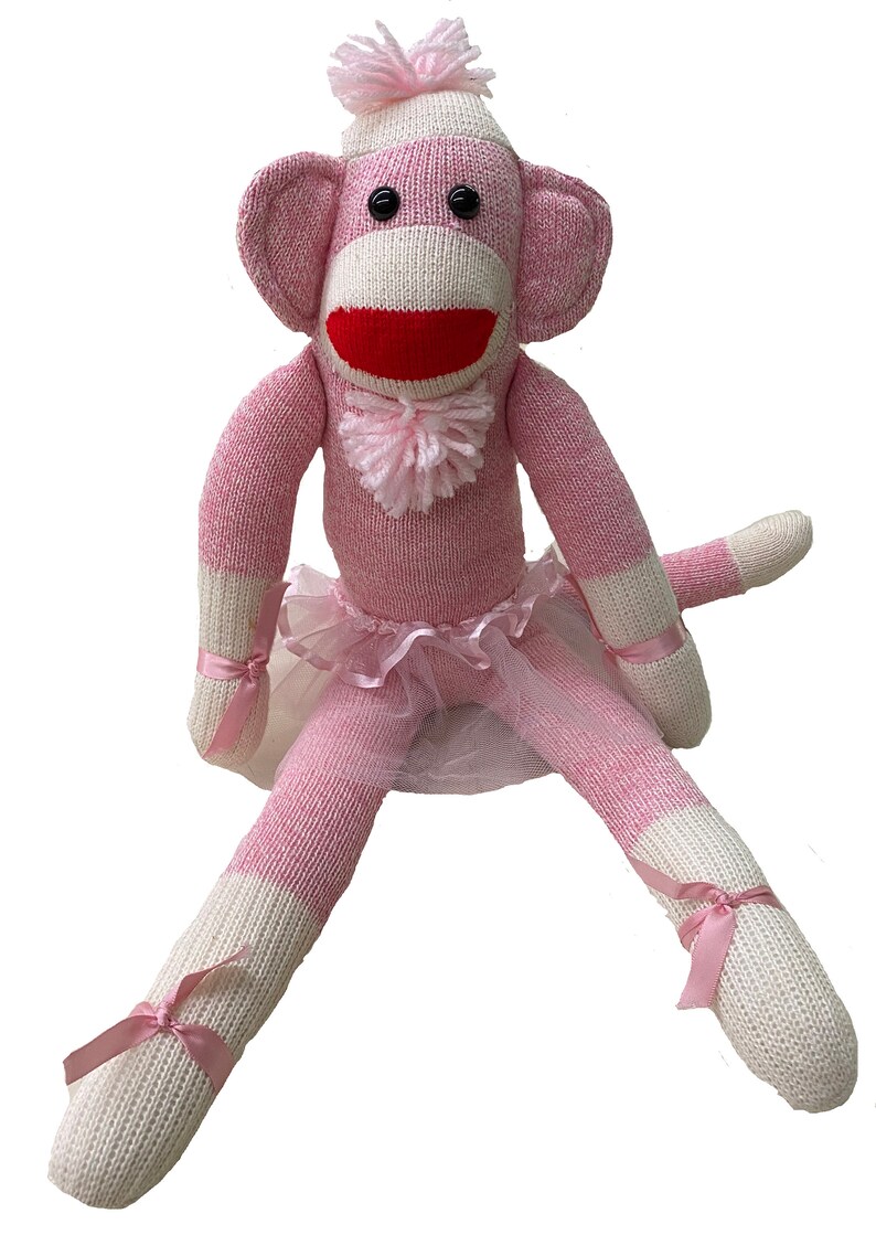 Pink sock monkey OZARK MOUNTAIN KIDS girl sock monkey sock Etsy