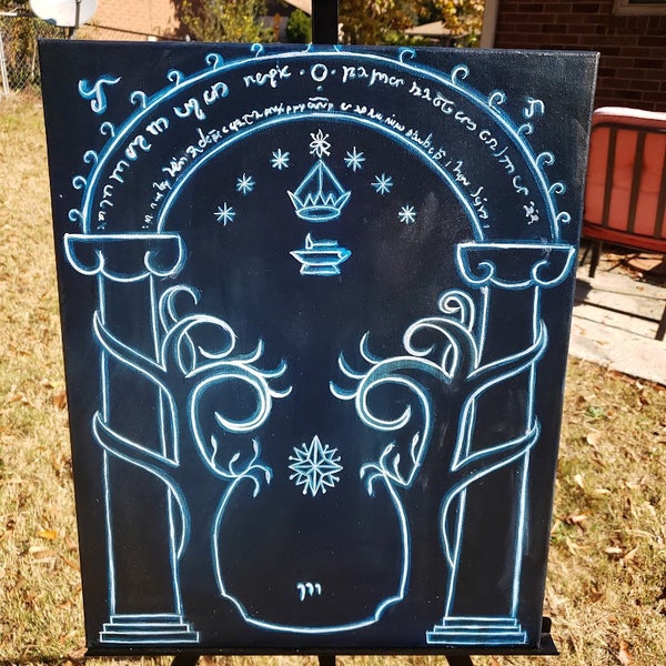 Door of Durin Decal Etsy