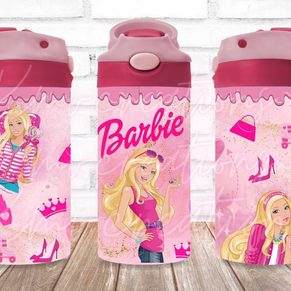 PNG Barbe / Retro Dolly Png / Barb 12oz png / Kids tumbler png / Girl tumbler png