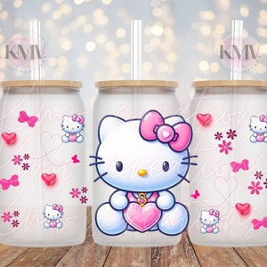 Valentines Cute Cat Png / 16oz Valentines Png / Valentines Cute Kitty 16oz Png