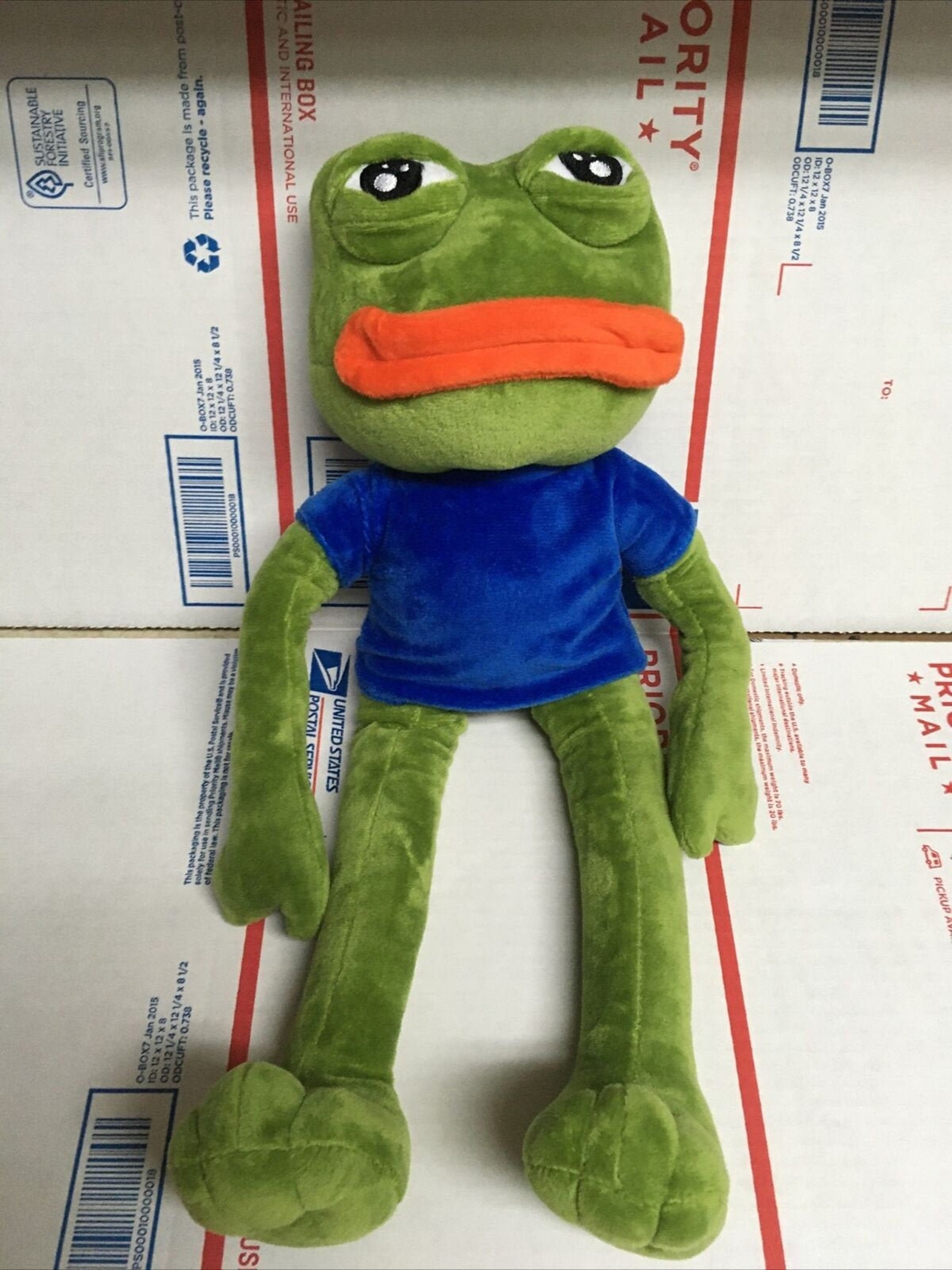 pepe the frog pikachu plush