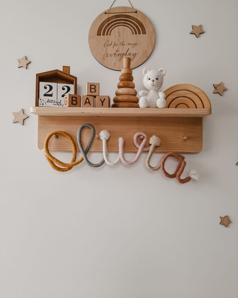 Custom Name Sign Nursery Name Sign Crochet Name Sign - Etsy