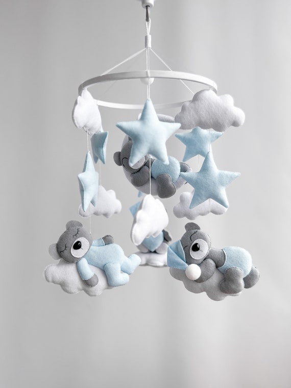 Baby Bear Mobile Boy Mobile Baby Cot Mobile Felt Mobile Boy Mobile Gift for a Baby Boy Nursery Decor Bear Mobile Baby Shower Gifts Etsy