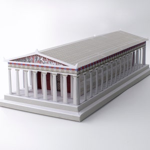 Parthenon Diy Paper Model Ideal As Souvenir Gift Or - Etsy