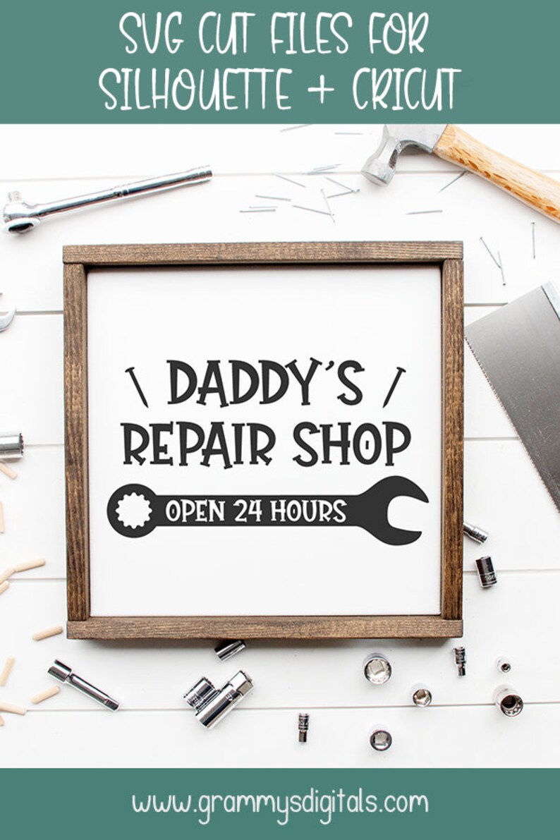 Download Daddy's Repair Shop Svg Fathers Day Svg Family Svg Gift | Etsy