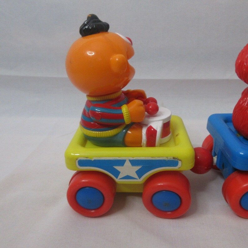 TYCO Sesame Street Pull Toy Parade Band With Big Bird Elmo & Etsy UK