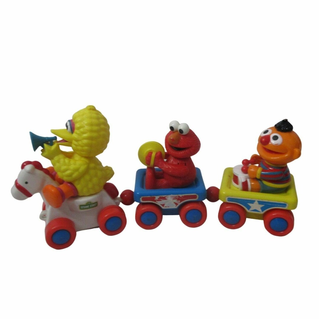 TYCO Sesame Street Pull Toy Parade Band With Big Bird Elmo & Etsy UK