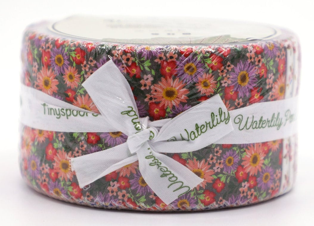 Tinyspool Jelly Roll Stoffstreifen - 40 Bunte Baumwollstreifen Zum Quilten & Nähen