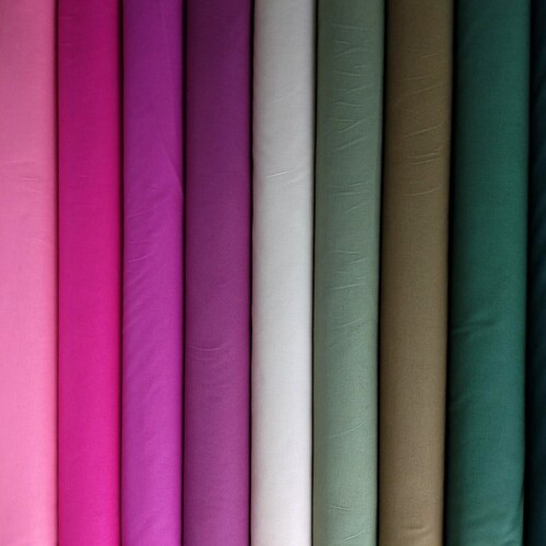 Sale! Premium Quilt Weight 185 GSM Solid Color Cotton Fabric Bundle for