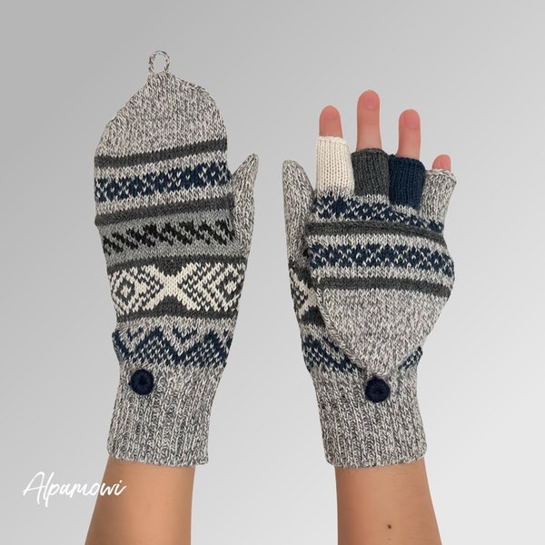 Soft and Warm Alpaca Gloves for Women | Unique Alpaca Winter Mitten Gloves | Alpaca Wool Arthritis Pain Relief Gloves | Gifts for Her