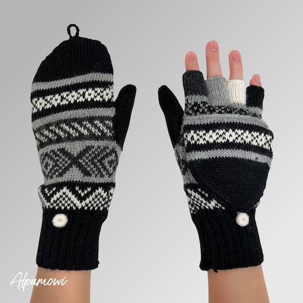 Soft and Warm Alpaca Mitten Gloves | Exceptional Warmth Mittens | Hypoallergenic Gloves | High-Quality Hand Coverings | Winter Mittens