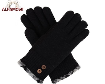 Warm Alpaca Gloves with Double Layer | Good for Driving and Cycling | Perfect for people with Arthritis | Perfect Back to school