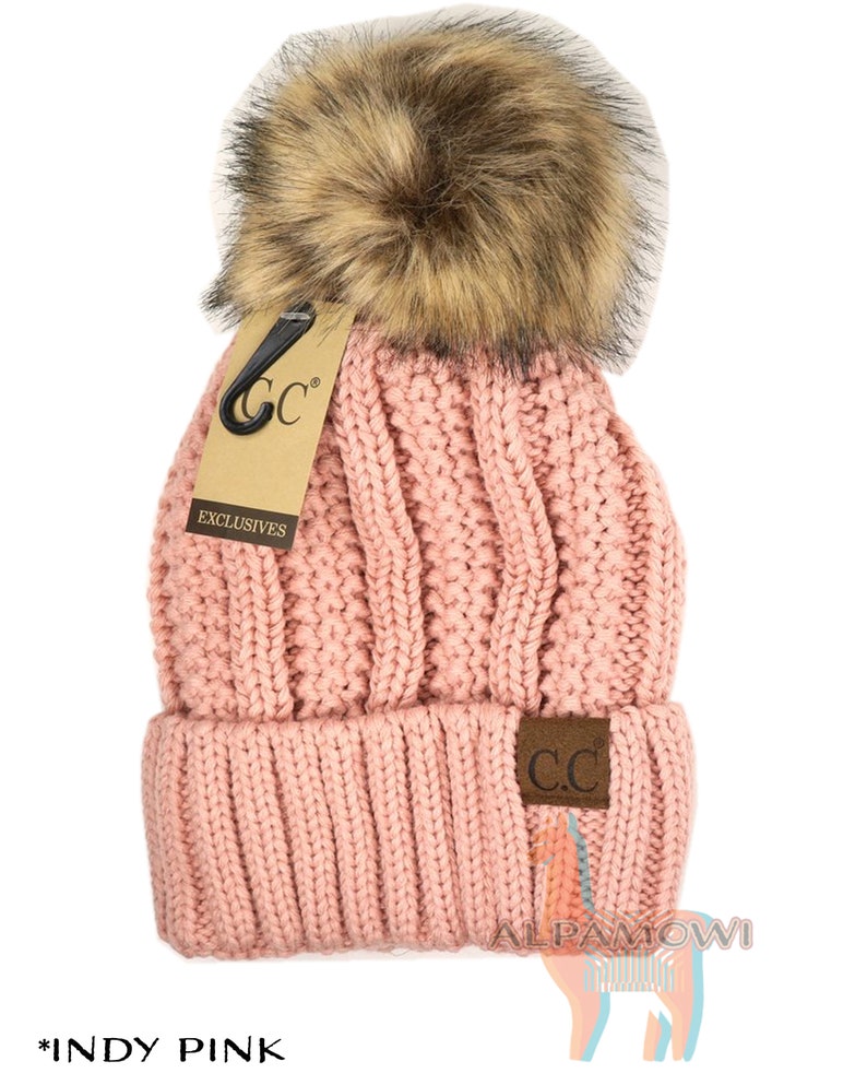CC Beanie Hats for Adults With Fleece Fuzzy Lining Inside Etsy