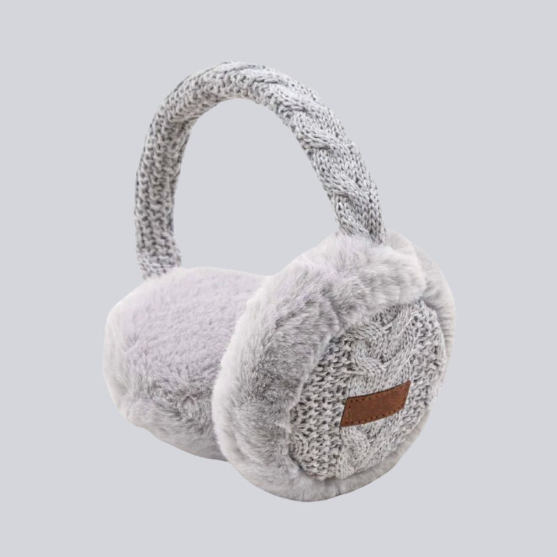 Electric Heated Ear Warmers - USB Rechargeable With 3 Temperature Levels, Adjustable Fit (Pink)