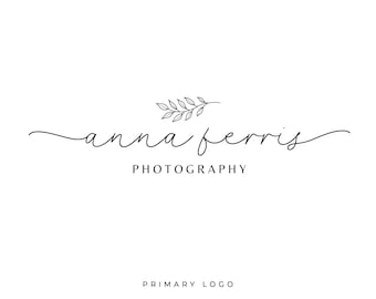 May include: Black and white logo for Anna Ferris Photography. The logo features a simple line drawing of a leafy branch and the text "anna ferris PHOTOGRAPHY" in a handwritten font.